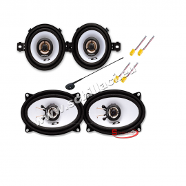 Kit fiat punto cabrio 1 serie 4 casse ALPINE anteriori posteriori antenna