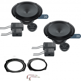 Kit Altoparlanti anterior Audison AK 6.5 C2 2OHM + supporti Fiat/Lancia