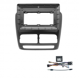 Kit Mascherina autoradio 10" Pollici per Fiat Doblo' - Opel comandi al volante