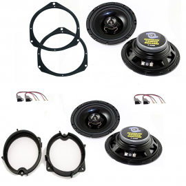 KIT 4 altoparlanti casse per OPEL CORSA D 165mm anteriori e posteriori