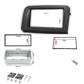 Kit montaggio mascherina autoradio 2 DIN FIAT Croma con plancia