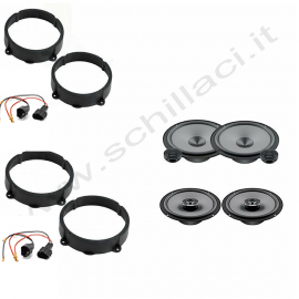 Kit 6 casse per Alfa Romeo 147 Hertz  con adattatori e supporti altoparlanti