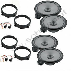Kit 8 casse per Alfa Romeo 147 Hertz con adattatori e supporti