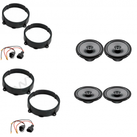 kit 4 CASSE ALFA 147 ANT+POST HERTZ X 165