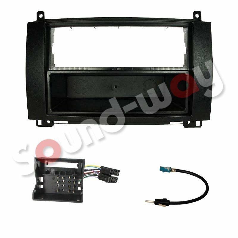 Kit Montaggio Autoradio Per Smart ForTwo 2007-2010 - Mascherina 1 DIN Con Vano Portaoggetti