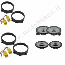 Kit 6 casse per Alfa Romeo 147 Hertz  con adattatori e supporti altoparlanti